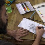 sergio pintando la casina amarilla cuento ilustrado la casina amarilla cuento ilustrado